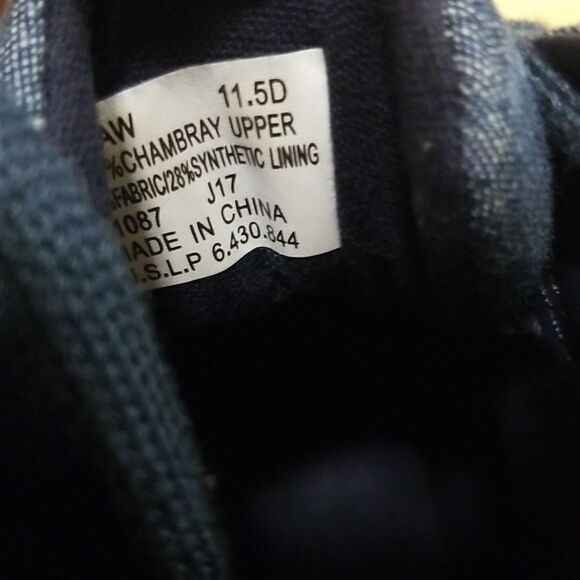 Polo by Ralph Lauren Denim high top Sneakers Mens size 11 1/2 - Picture 6 of 6